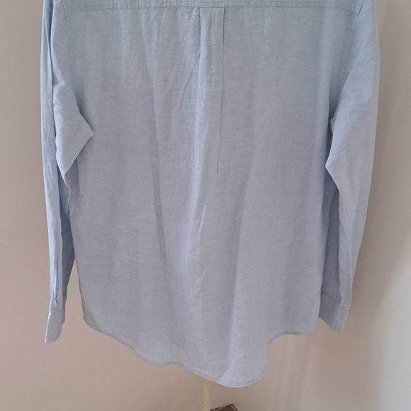 NWT! Tommy Hilfiger Linen Button-down Shirt, Size Large. - Picture 6 of 6